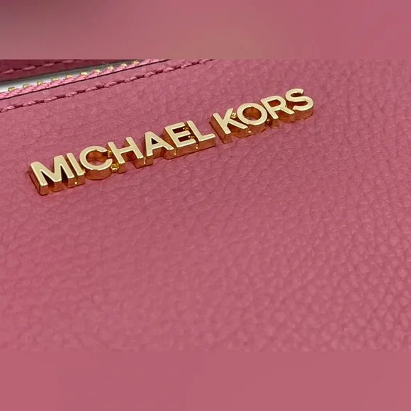 Michael Kors Jet Set Large Leather Clutch Wristlet - Picture 9 of 9